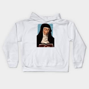 German Philosopher Hildegard of Bingen illustration Kids Hoodie